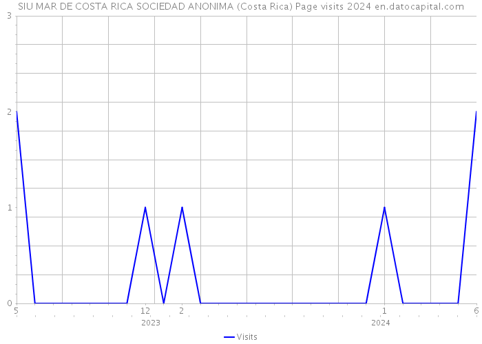 SIU MAR DE COSTA RICA SOCIEDAD ANONIMA (Costa Rica) Page visits 2024 