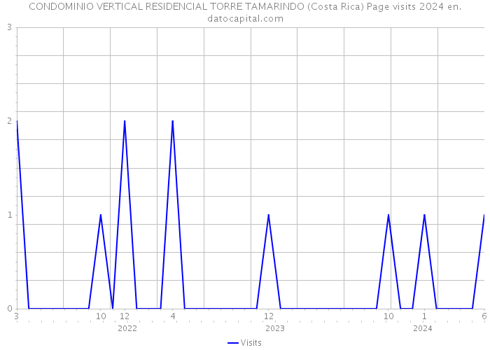 CONDOMINIO VERTICAL RESIDENCIAL TORRE TAMARINDO (Costa Rica) Page visits 2024 