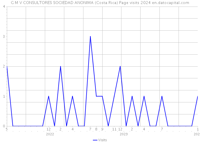 G M V CONSULTORES SOCIEDAD ANONIMA (Costa Rica) Page visits 2024 