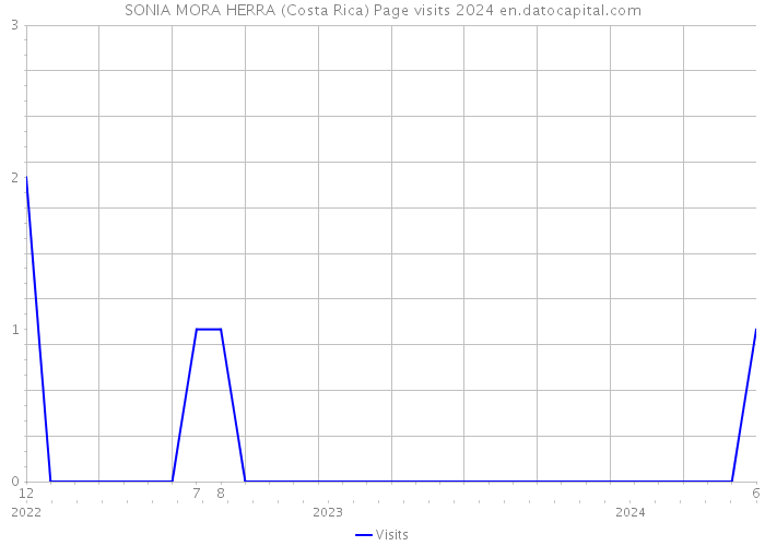 SONIA MORA HERRA (Costa Rica) Page visits 2024 