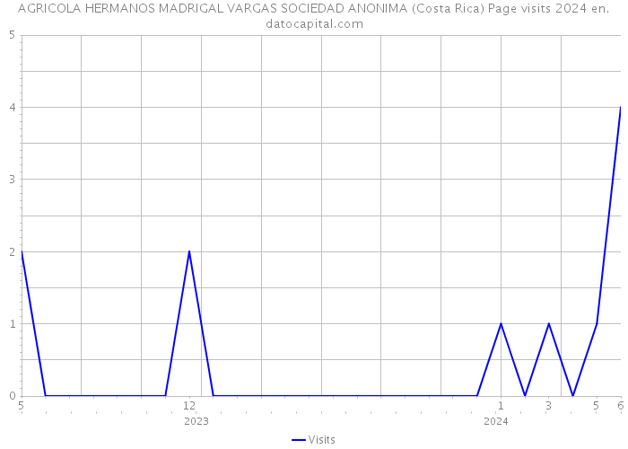 AGRICOLA HERMANOS MADRIGAL VARGAS SOCIEDAD ANONIMA (Costa Rica) Page visits 2024 