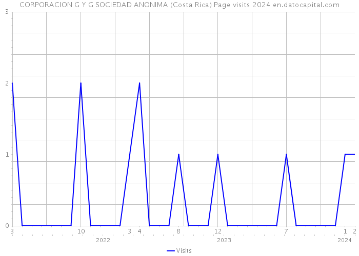 CORPORACION G Y G SOCIEDAD ANONIMA (Costa Rica) Page visits 2024 