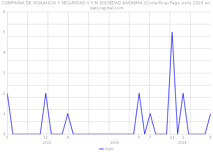 COMPAŃIA DE VIGILANCIA Y SEGURIDAD V Y M SOCIEDAD ANONIMA (Costa Rica) Page visits 2024 