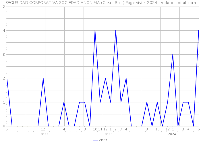 SEGURIDAD CORPORATIVA SOCIEDAD ANONIMA (Costa Rica) Page visits 2024 