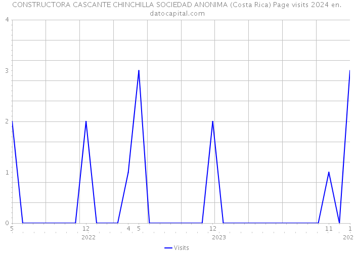CONSTRUCTORA CASCANTE CHINCHILLA SOCIEDAD ANONIMA (Costa Rica) Page visits 2024 