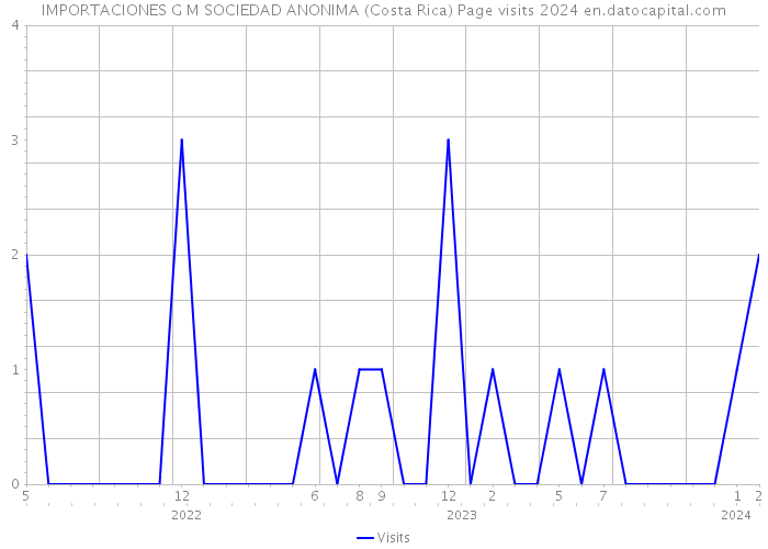IMPORTACIONES G M SOCIEDAD ANONIMA (Costa Rica) Page visits 2024 