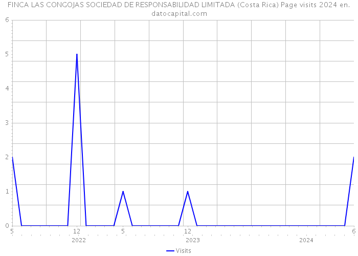 FINCA LAS CONGOJAS SOCIEDAD DE RESPONSABILIDAD LIMITADA (Costa Rica) Page visits 2024 
