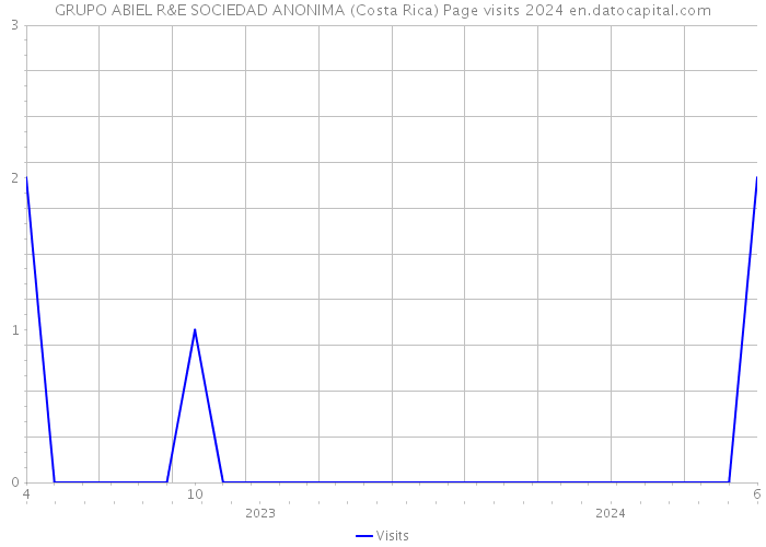 GRUPO ABIEL R&E SOCIEDAD ANONIMA (Costa Rica) Page visits 2024 