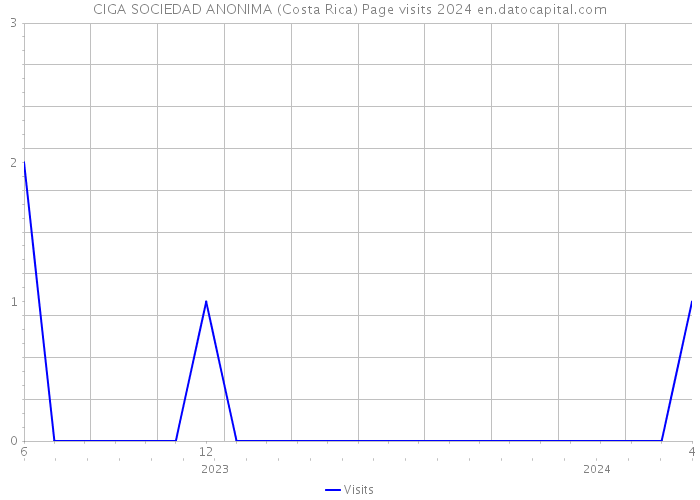 CIGA SOCIEDAD ANONIMA (Costa Rica) Page visits 2024 