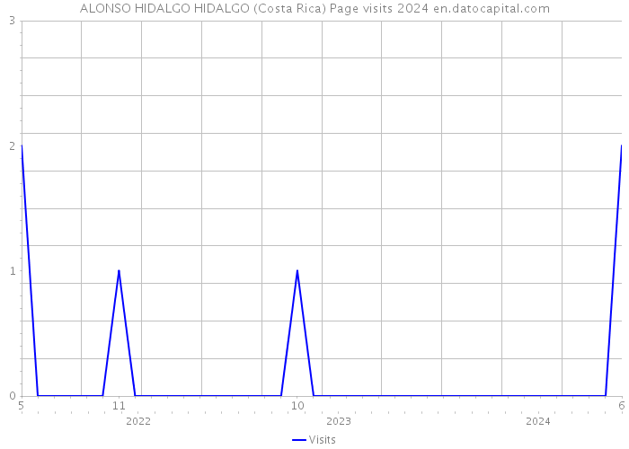 ALONSO HIDALGO HIDALGO (Costa Rica) Page visits 2024 