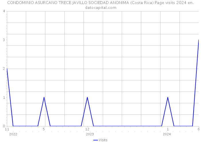 CONDOMINIO ASURCANO TRECE JAVILLO SOCIEDAD ANONIMA (Costa Rica) Page visits 2024 