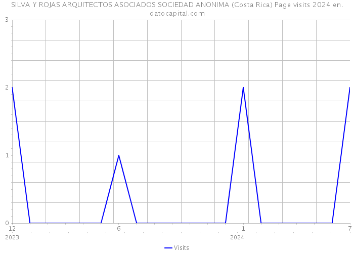 SILVA Y ROJAS ARQUITECTOS ASOCIADOS SOCIEDAD ANONIMA (Costa Rica) Page visits 2024 