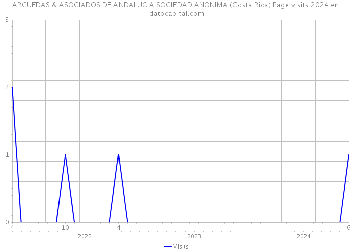 ARGUEDAS & ASOCIADOS DE ANDALUCIA SOCIEDAD ANONIMA (Costa Rica) Page visits 2024 