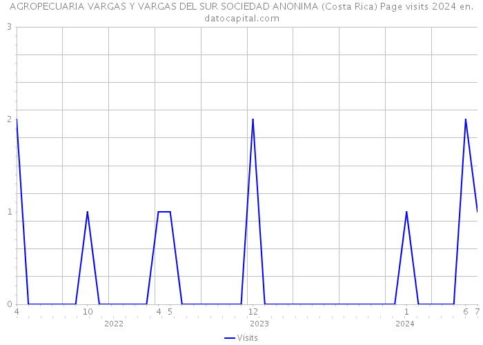 AGROPECUARIA VARGAS Y VARGAS DEL SUR SOCIEDAD ANONIMA (Costa Rica) Page visits 2024 