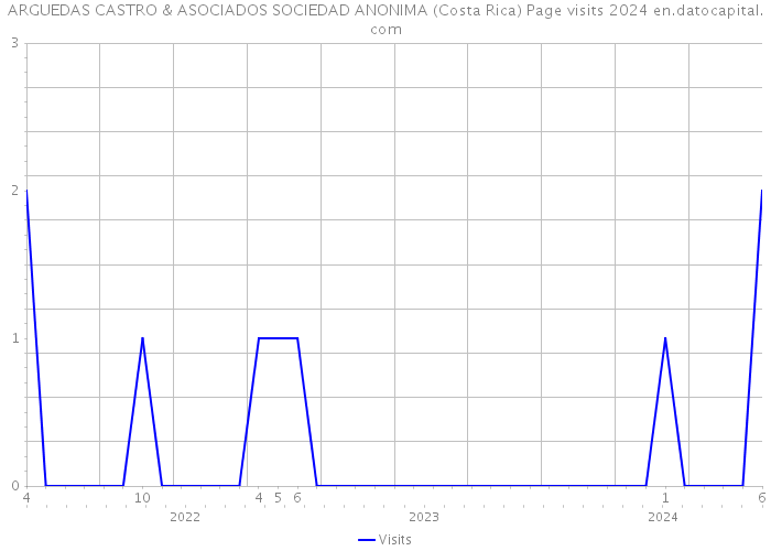 ARGUEDAS CASTRO & ASOCIADOS SOCIEDAD ANONIMA (Costa Rica) Page visits 2024 