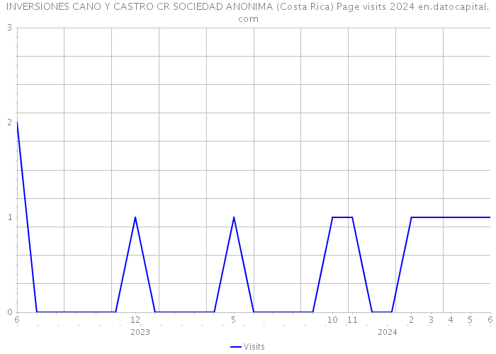 INVERSIONES CANO Y CASTRO CR SOCIEDAD ANONIMA (Costa Rica) Page visits 2024 