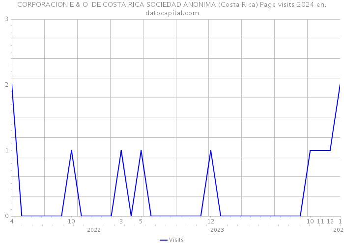 CORPORACION E & O DE COSTA RICA SOCIEDAD ANONIMA (Costa Rica) Page visits 2024 