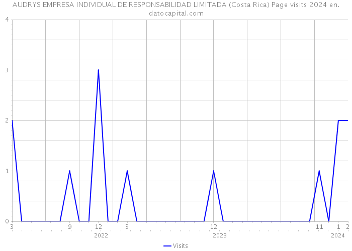 AUDRYS EMPRESA INDIVIDUAL DE RESPONSABILIDAD LIMITADA (Costa Rica) Page visits 2024 