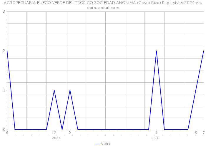 AGROPECUARIA FUEGO VERDE DEL TROPICO SOCIEDAD ANONIMA (Costa Rica) Page visits 2024 