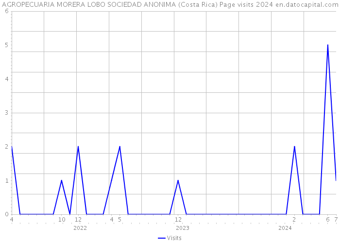 AGROPECUARIA MORERA LOBO SOCIEDAD ANONIMA (Costa Rica) Page visits 2024 
