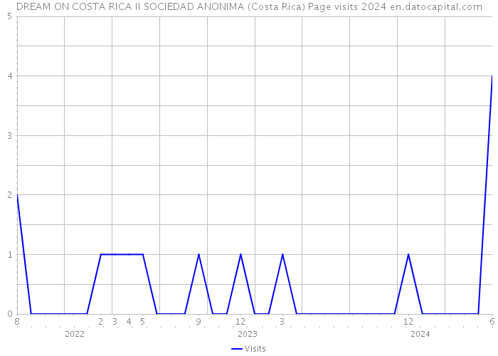DREAM ON COSTA RICA II SOCIEDAD ANONIMA (Costa Rica) Page visits 2024 