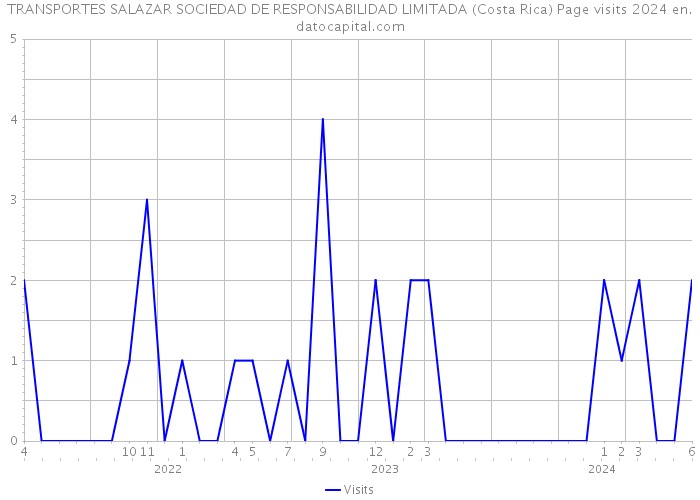 TRANSPORTES SALAZAR SOCIEDAD DE RESPONSABILIDAD LIMITADA (Costa Rica) Page visits 2024 