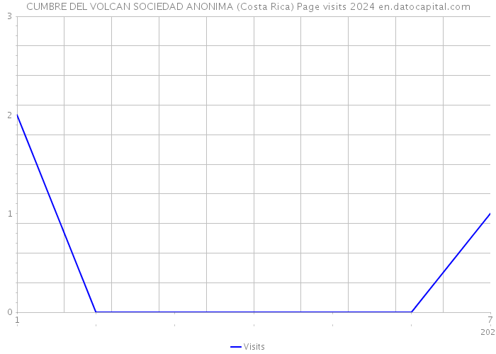 CUMBRE DEL VOLCAN SOCIEDAD ANONIMA (Costa Rica) Page visits 2024 