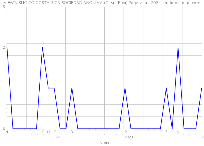 VIEWPUBLIC CO COSTA RICA SOCIEDAD ANONIMA (Costa Rica) Page visits 2024 