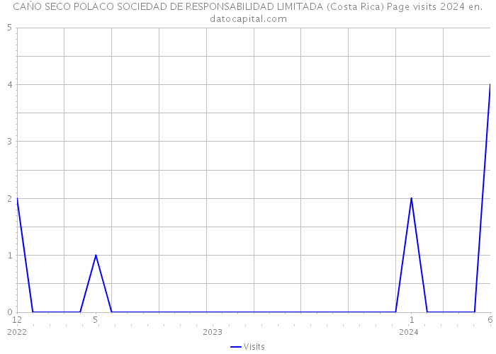 CAŃO SECO POLACO SOCIEDAD DE RESPONSABILIDAD LIMITADA (Costa Rica) Page visits 2024 