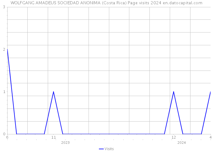 WOLFGANG AMADEUS SOCIEDAD ANONIMA (Costa Rica) Page visits 2024 