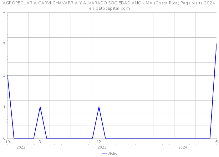 AGROPECUARIA CARVI CHAVARRIA Y ALVARADO SOCIEDAD ANONIMA (Costa Rica) Page visits 2024 