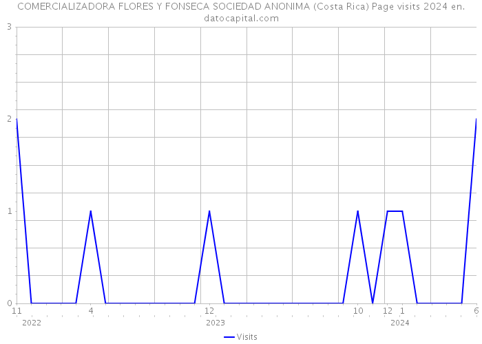 COMERCIALIZADORA FLORES Y FONSECA SOCIEDAD ANONIMA (Costa Rica) Page visits 2024 