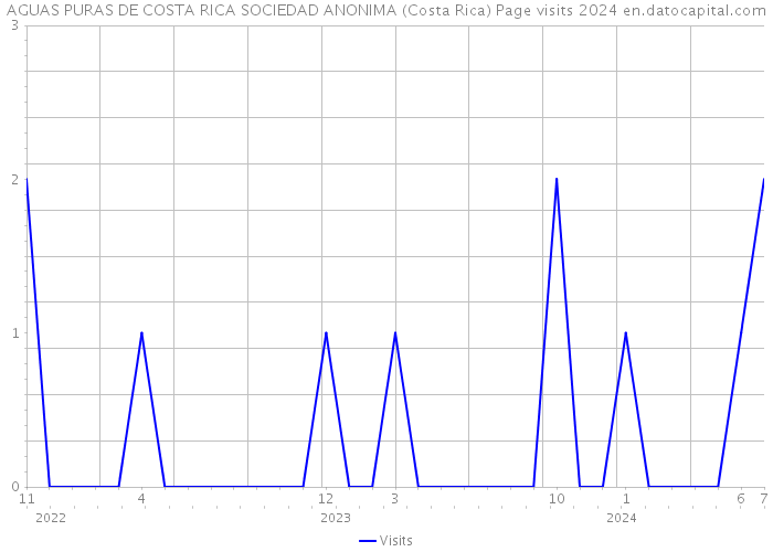 AGUAS PURAS DE COSTA RICA SOCIEDAD ANONIMA (Costa Rica) Page visits 2024 