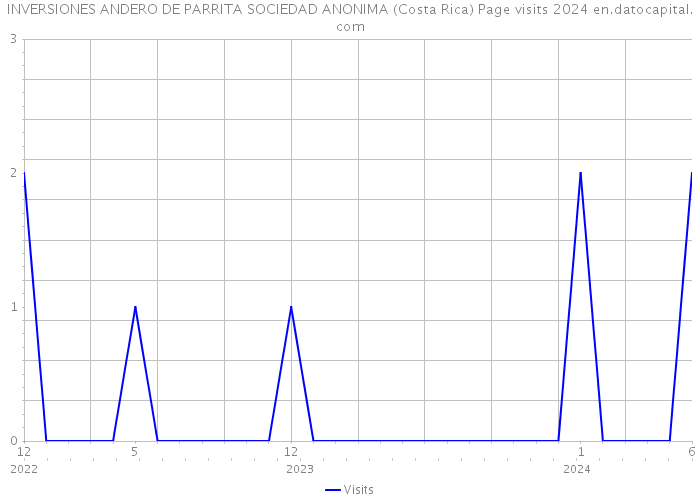 INVERSIONES ANDERO DE PARRITA SOCIEDAD ANONIMA (Costa Rica) Page visits 2024 