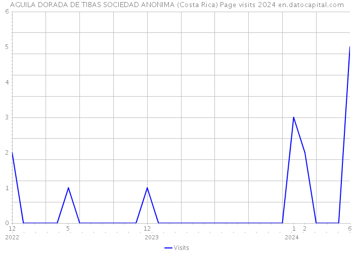AGUILA DORADA DE TIBAS SOCIEDAD ANONIMA (Costa Rica) Page visits 2024 