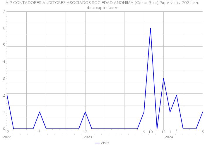 A P CONTADORES AUDITORES ASOCIADOS SOCIEDAD ANONIMA (Costa Rica) Page visits 2024 