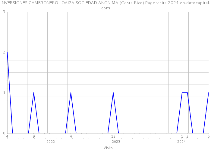 INVERSIONES CAMBRONERO LOAIZA SOCIEDAD ANONIMA (Costa Rica) Page visits 2024 