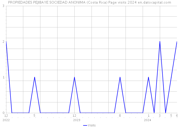 PROPIEDADES PEJIBAYE SOCIEDAD ANONIMA (Costa Rica) Page visits 2024 
