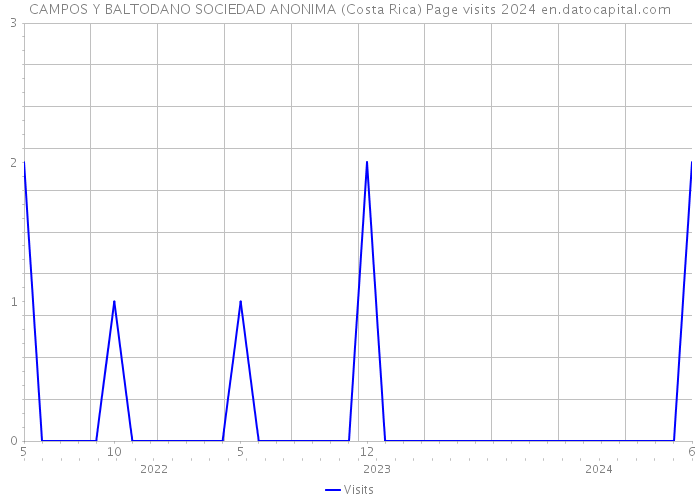 CAMPOS Y BALTODANO SOCIEDAD ANONIMA (Costa Rica) Page visits 2024 