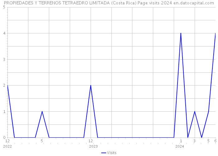 PROPIEDADES Y TERRENOS TETRAEDRO LIMITADA (Costa Rica) Page visits 2024 