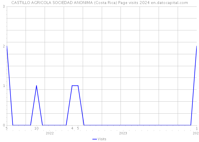 CASTILLO AGRICOLA SOCIEDAD ANONIMA (Costa Rica) Page visits 2024 