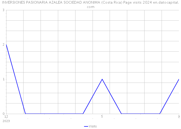 INVERSIONES PASIONARIA AZALEA SOCIEDAD ANONIMA (Costa Rica) Page visits 2024 