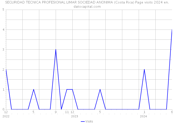 SEGURIDAD TECNICA PROFESIONAL LIMAR SOCIEDAD ANONIMA (Costa Rica) Page visits 2024 