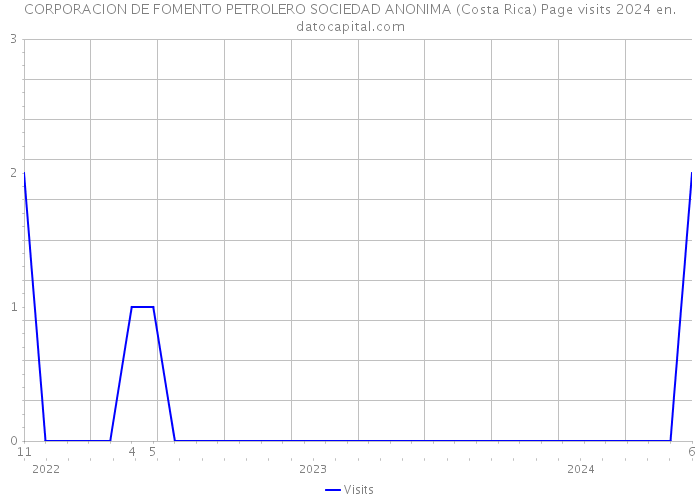 CORPORACION DE FOMENTO PETROLERO SOCIEDAD ANONIMA (Costa Rica) Page visits 2024 
