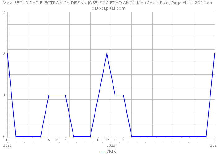 VMA SEGURIDAD ELECTRONICA DE SAN JOSE, SOCIEDAD ANONIMA (Costa Rica) Page visits 2024 