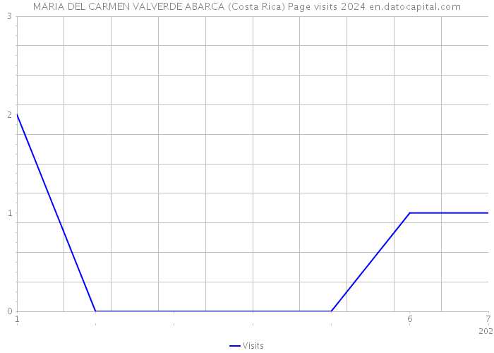 MARIA DEL CARMEN VALVERDE ABARCA (Costa Rica) Page visits 2024 