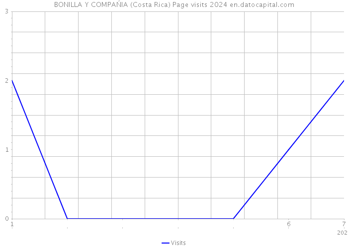 BONILLA Y COMPAŃIA (Costa Rica) Page visits 2024 