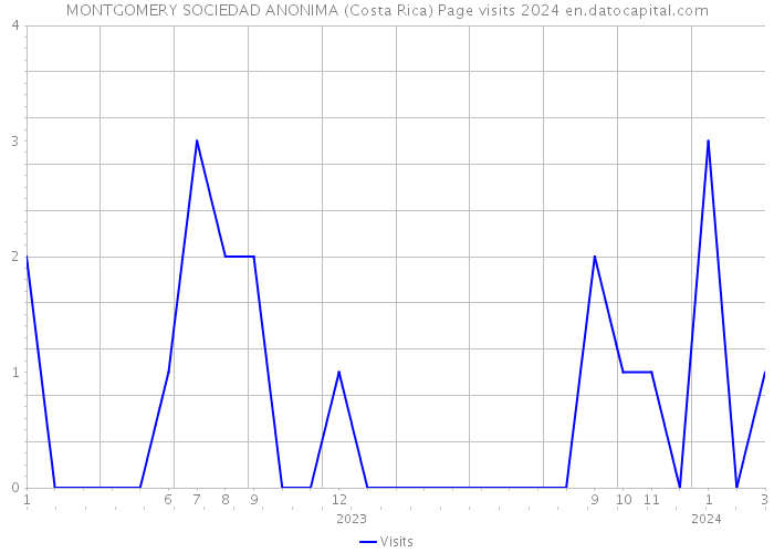 MONTGOMERY SOCIEDAD ANONIMA (Costa Rica) Page visits 2024 