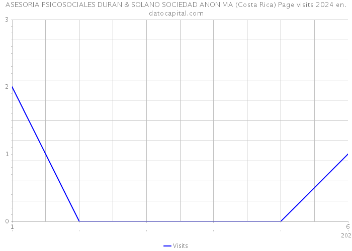 ASESORIA PSICOSOCIALES DURAN & SOLANO SOCIEDAD ANONIMA (Costa Rica) Page visits 2024 