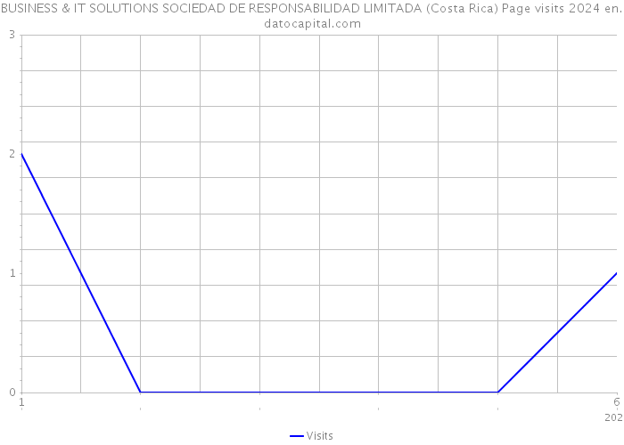 BUSINESS & IT SOLUTIONS SOCIEDAD DE RESPONSABILIDAD LIMITADA (Costa Rica) Page visits 2024 